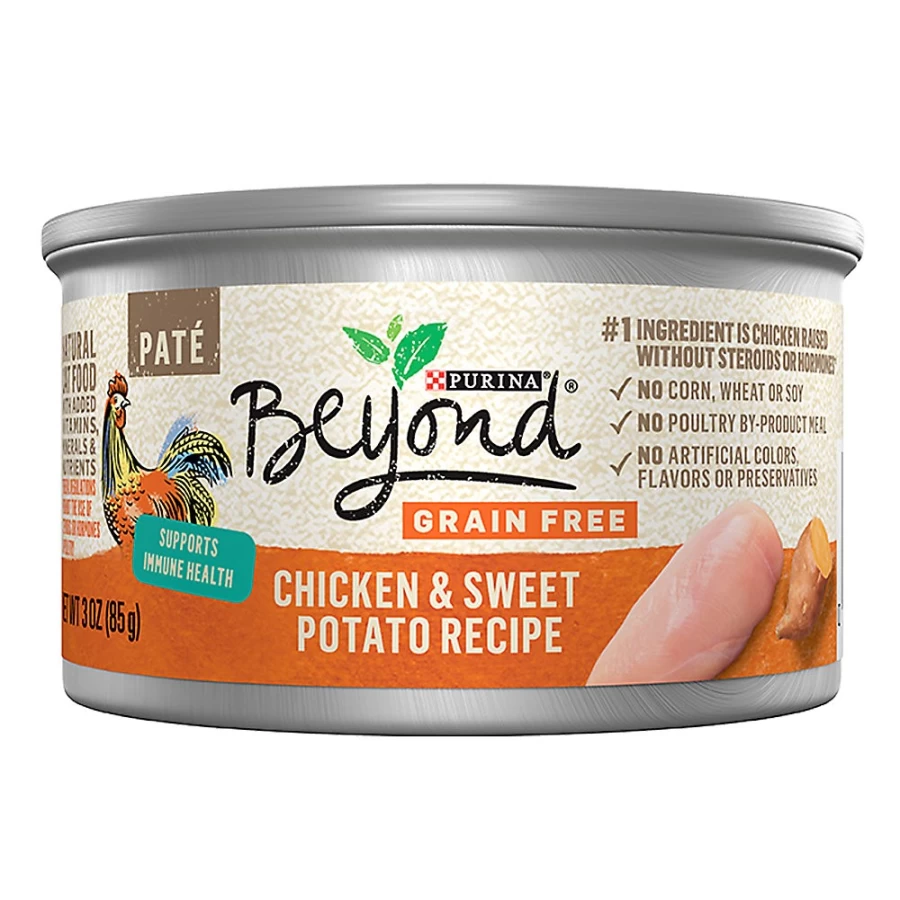 Purina Beyond Grain Free Adult Wet Cat Food - 3.33 oz Can, Natural Ingredients, No Corn Wheat Soy, Petsmart Exclusive