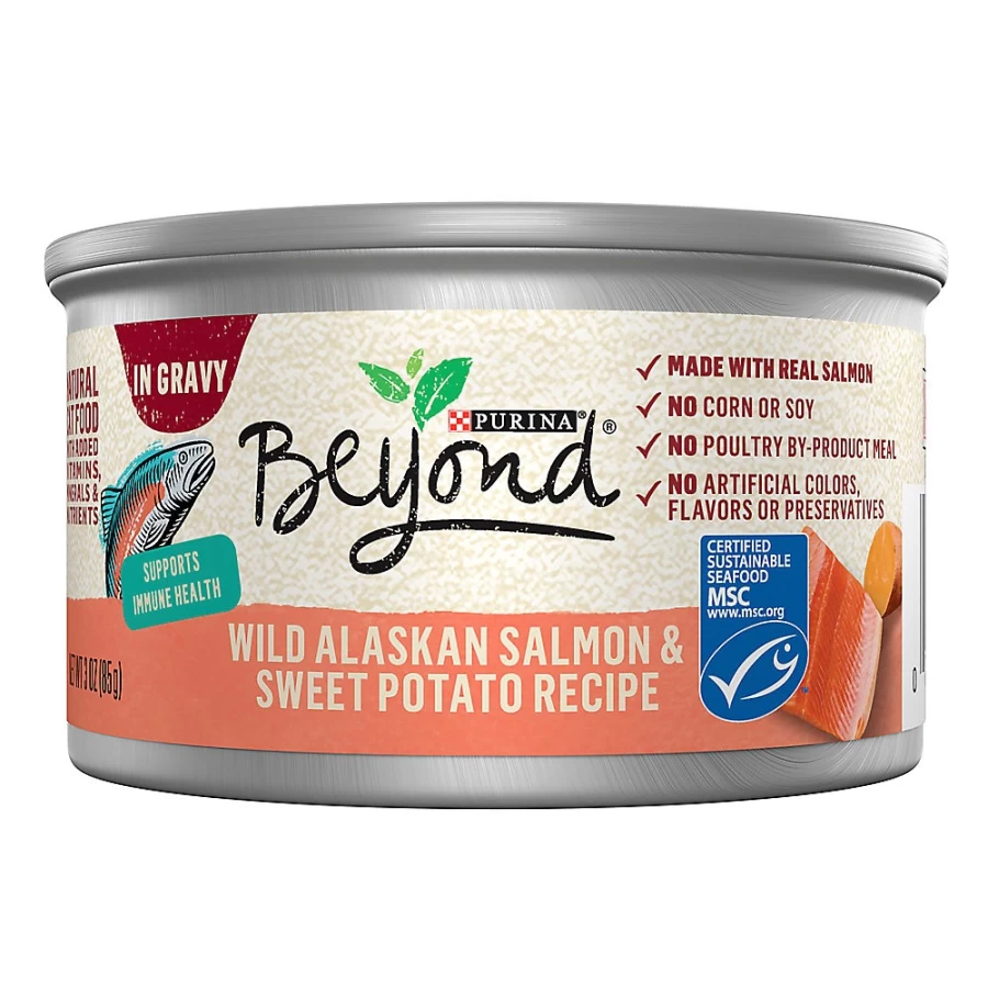 Purina Beyond Grain Free Natural Wet Cat Food for Adults - 3.33 oz Can, Non-GMO Recipe by PetSmart