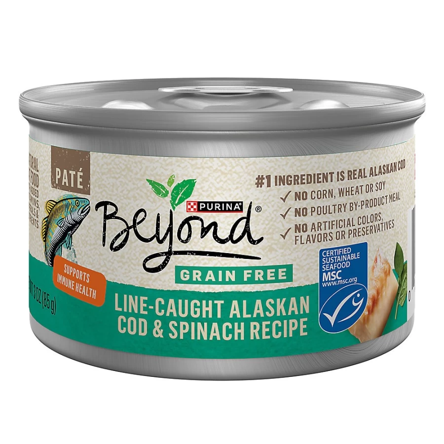 Purina Beyond Grain Free Adult Wet Cat Food - 3.33 oz Can, Natural Ingredients, No Corn Wheat Soy, Petsmart Exclusive