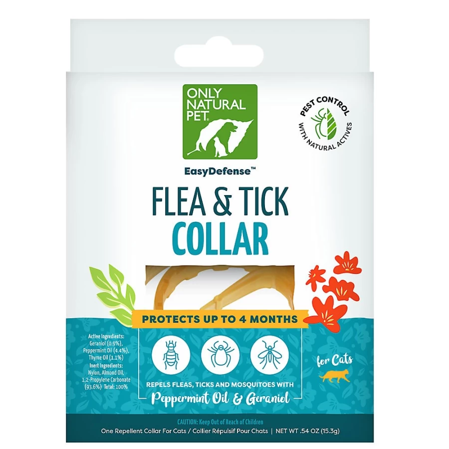 PetSmart Only Natural Pet EasyDefense Flea & Tick Collar for Cats - Mosquito Protection