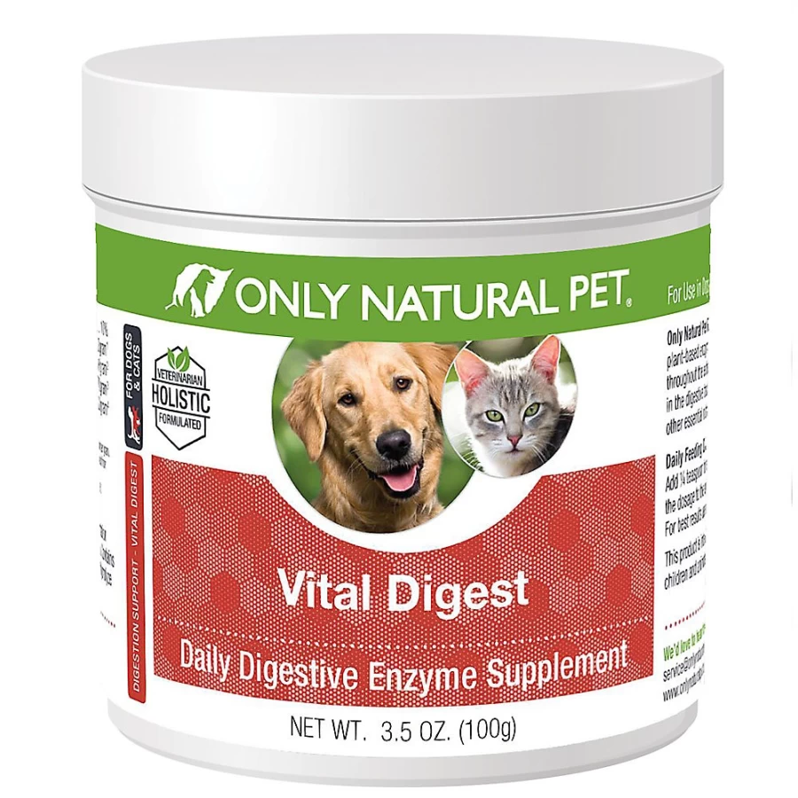 PetSmart Vital Digest Daily Digestive Enzyme Supplement for Dogs & Cats - Only Natural Pet Digestive Support