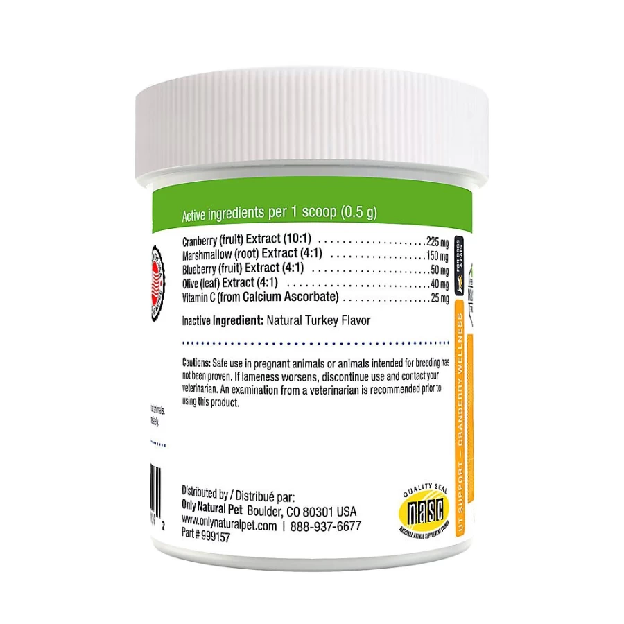 PetSmart Only Natural Pet Cranberry Urinary Tract Support Powder for Dogs & Cats - Wellness Supplement