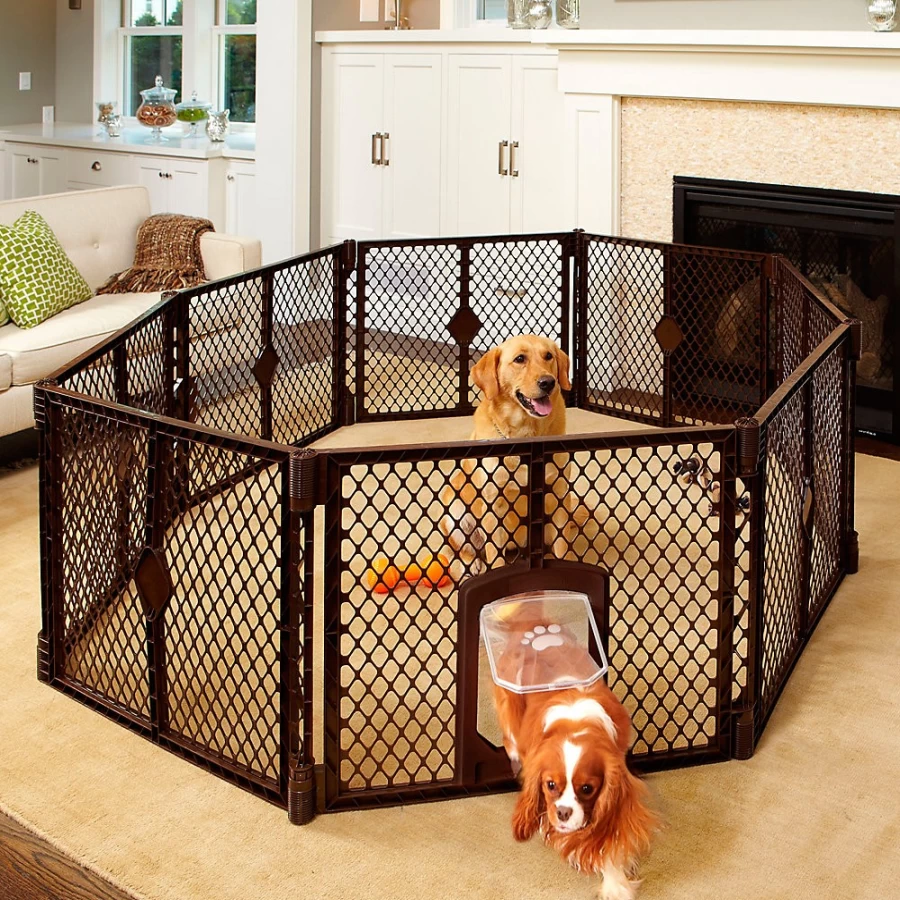PetSmart 8-Panel Petyard Pet Pen - Portable Indoor/Outdoor Playpen for Dogs & Puppies