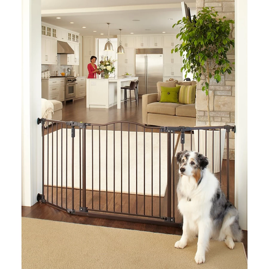 PetSmart Windsor Extra-Wide Walk-Thru Pet Gate with Arch Design – North States Trade