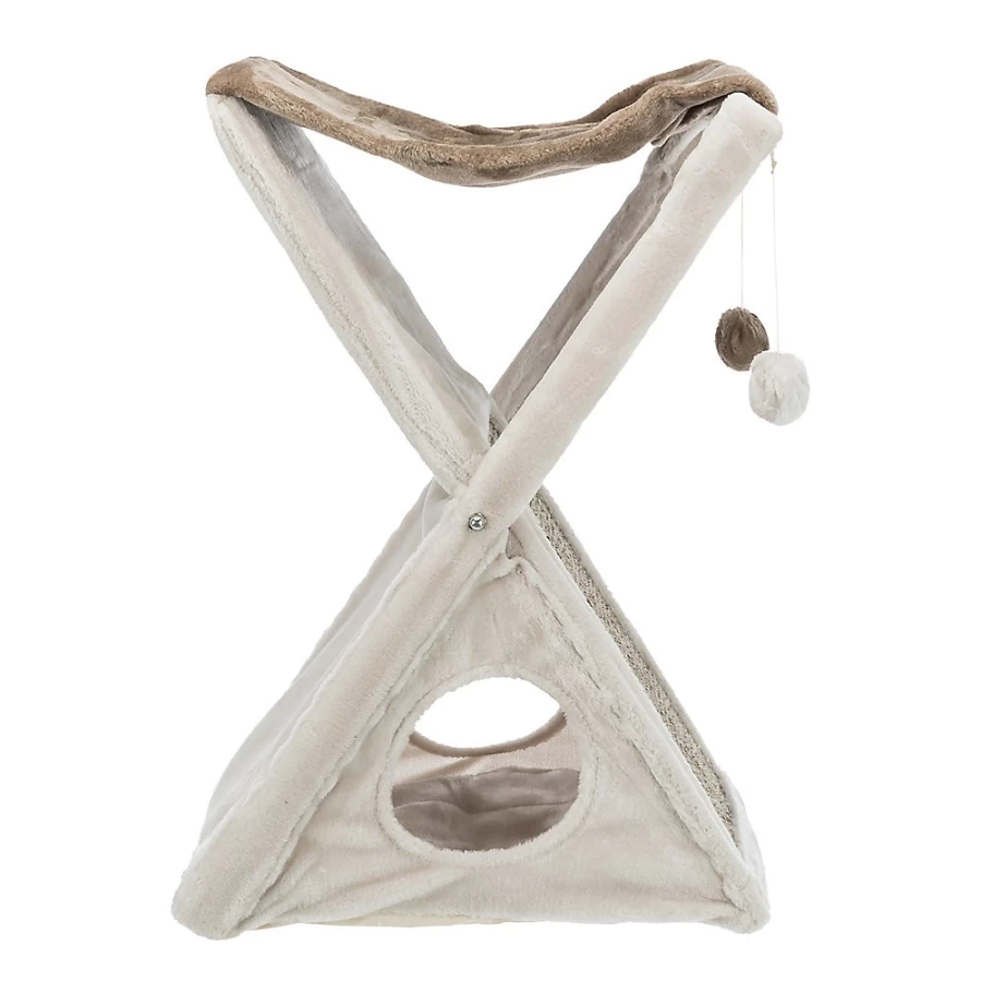 PetSmart Trixie Miguel Foldable Cat Scratcher with Storage - Gray Scratching Post for Cats