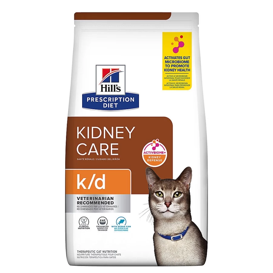 Hill's Prescription Diet k/d Kidney Care Cat Food - Ocean Fish Flavored Veterinary Formula for Renal Health at PetSmart