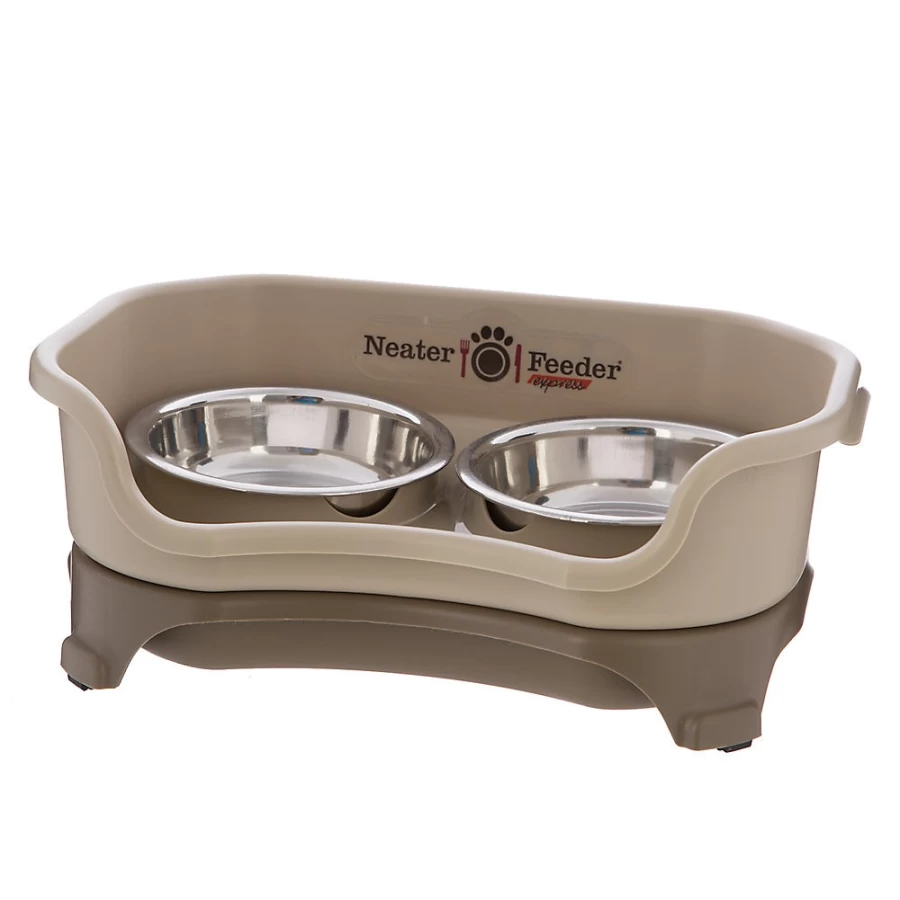 PetSmart Neater Feeder Express Cat Bowl - Slow Feed Cat Dish for Healthy Eating, Anti-Vomit Design, Durable Pet Food Container for Cats & Small Dogs