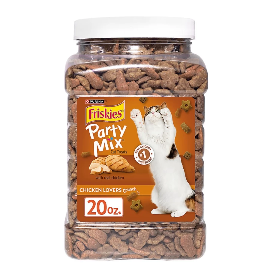 Purina Friskies Party Mix Chicken Cat Treats with Vitamins for All Life Stages | PetSmart