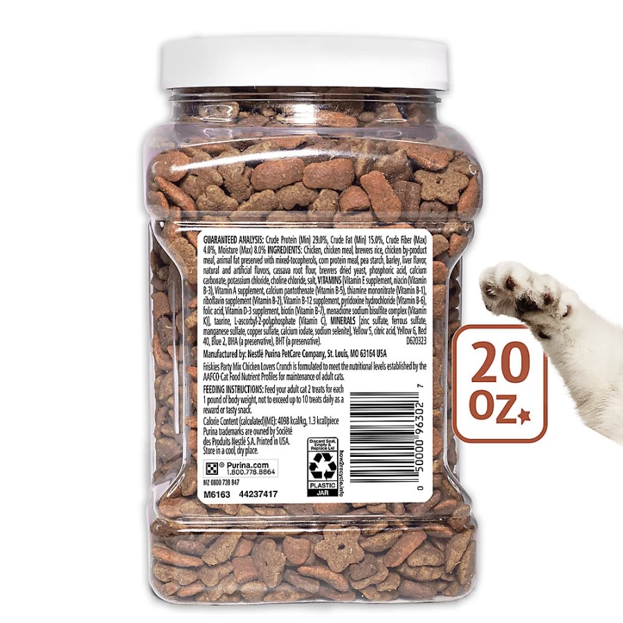 Purina Friskies Party Mix Chicken Cat Treats with Vitamins for All Life Stages | PetSmart