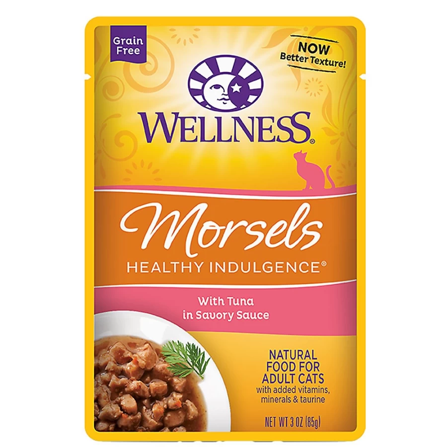 PetSmart Grain-Free Wellness Healthy Indulgence Morsels Adult Cat Food with Natural Tuna Recipe