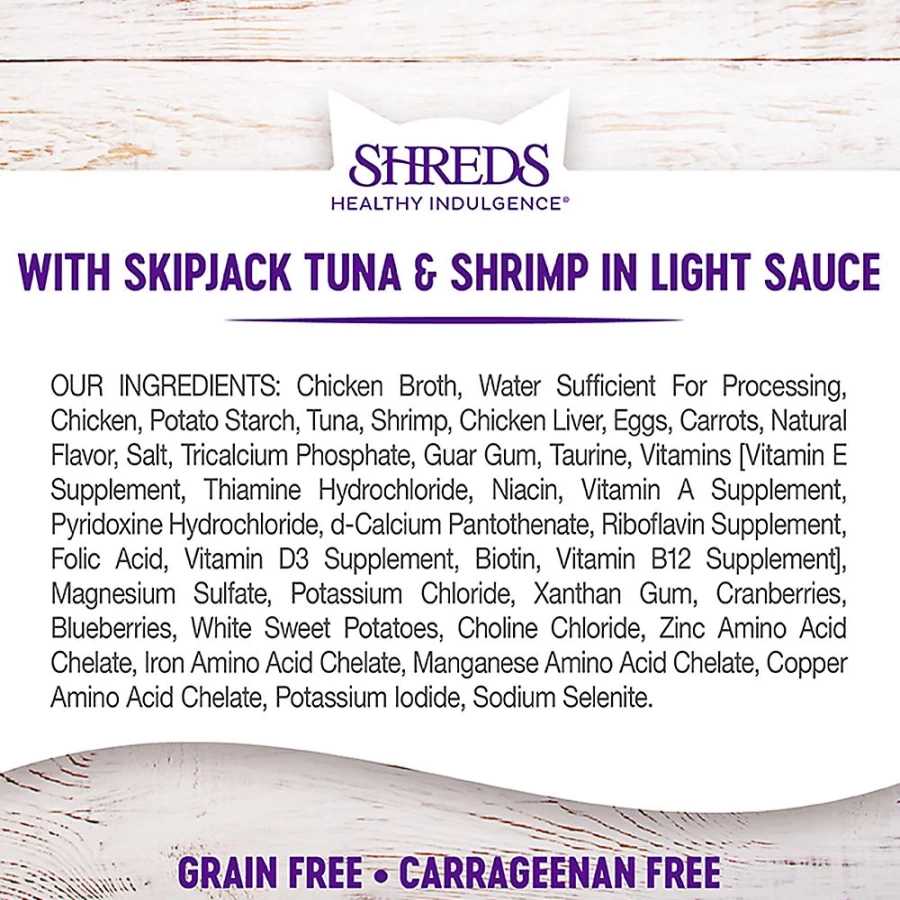 PetSmart Grain-Free Wellness Healthy Indulgence Adult Cat Food with SkipJack Tuna & Shrimp - Natural Recipe