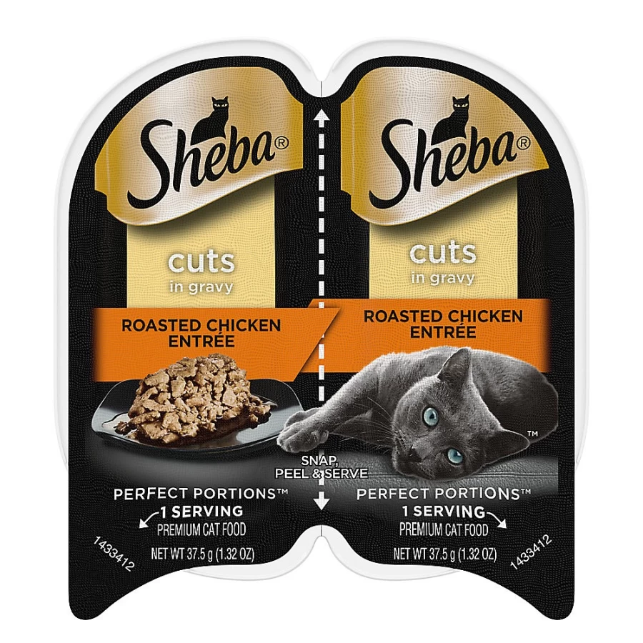 PetSmart Sheba Perfect Portions Wet Cat Food for Adults - Tender Cuts in Gravy, 2.65 Oz. Pouch
