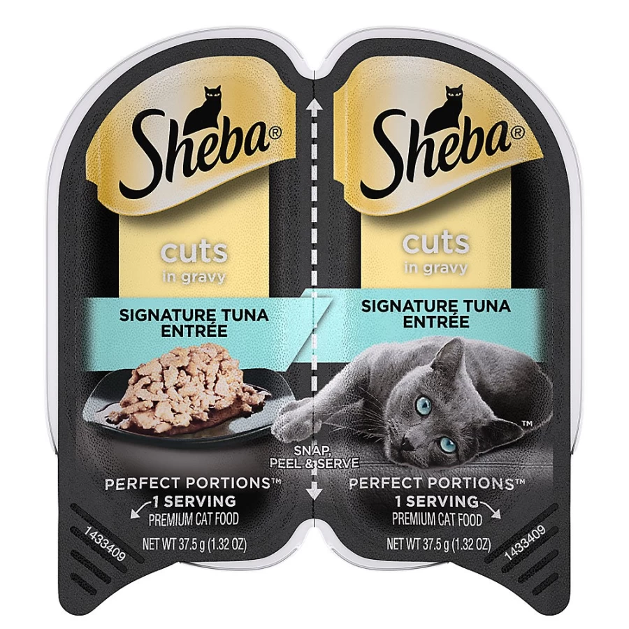 Sheba Perfect Portions Adult Wet Cat Food Trays - Cuts in Gravy, 2.65 Oz (Pack of X) | PetSmart