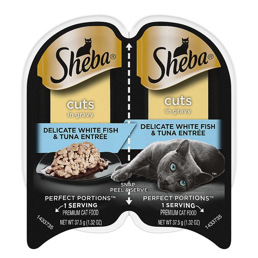 Sheba Perfect Portions Wet Cat Food for Adults - Cuts in Gravy, 2.65 Oz Tray, Delicious & Balanced Meal | PetSmart