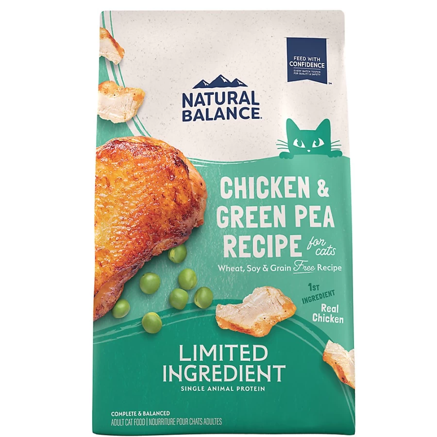 PetSmart Natural Balance Grain Free Limited Ingredient Cat Food - Green Pea & Chicken Recipe for Sensitive Stomachs
