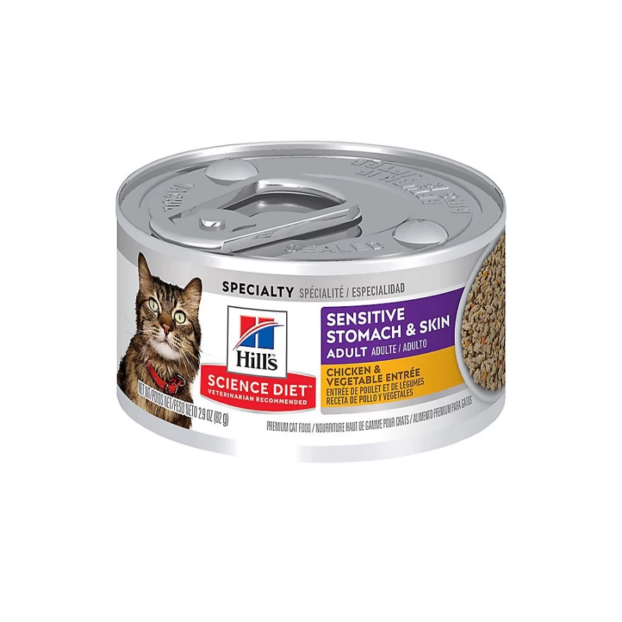 PetSmart Hill's Science Diet Adult Cat Food for Sensitive Stomach & Skin - 2.9 oz Wet Food