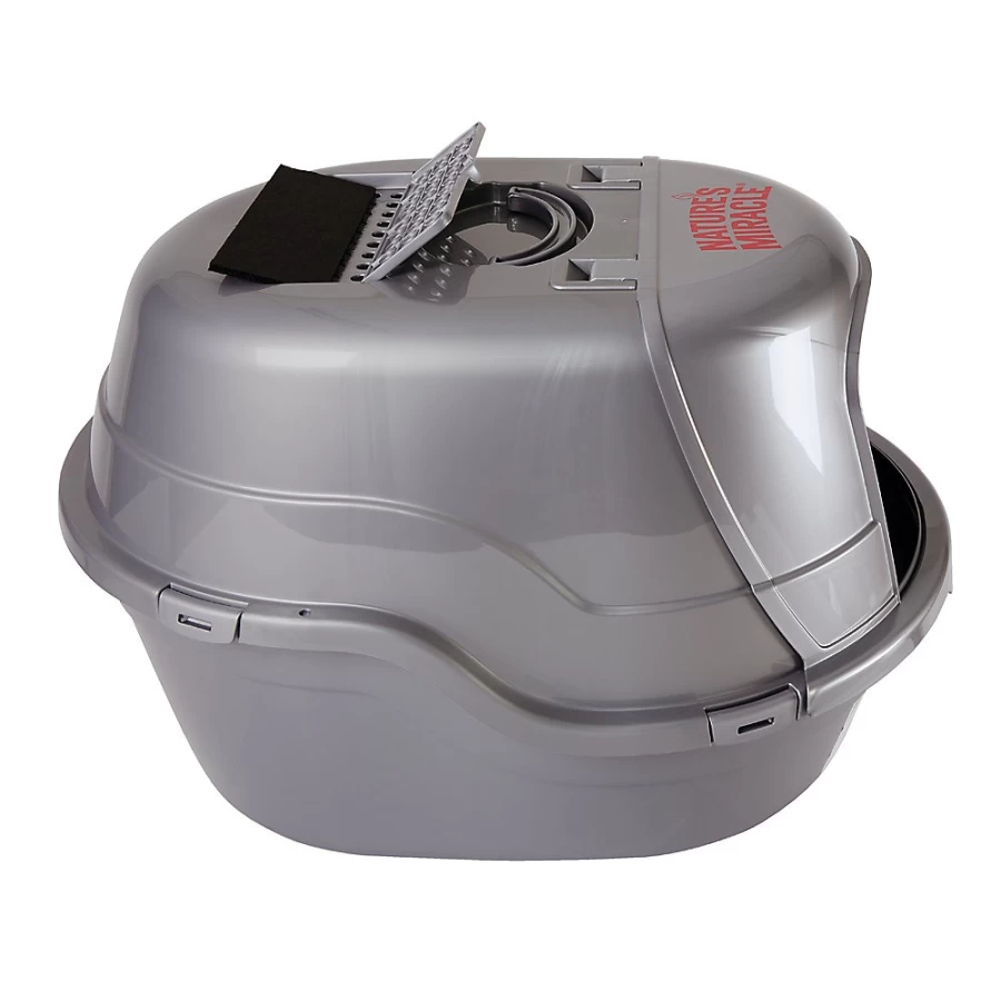 PetSmart Hooded Cat Litter Box - Nature's Miracle Odor Control Covered Litter Pan for Cats