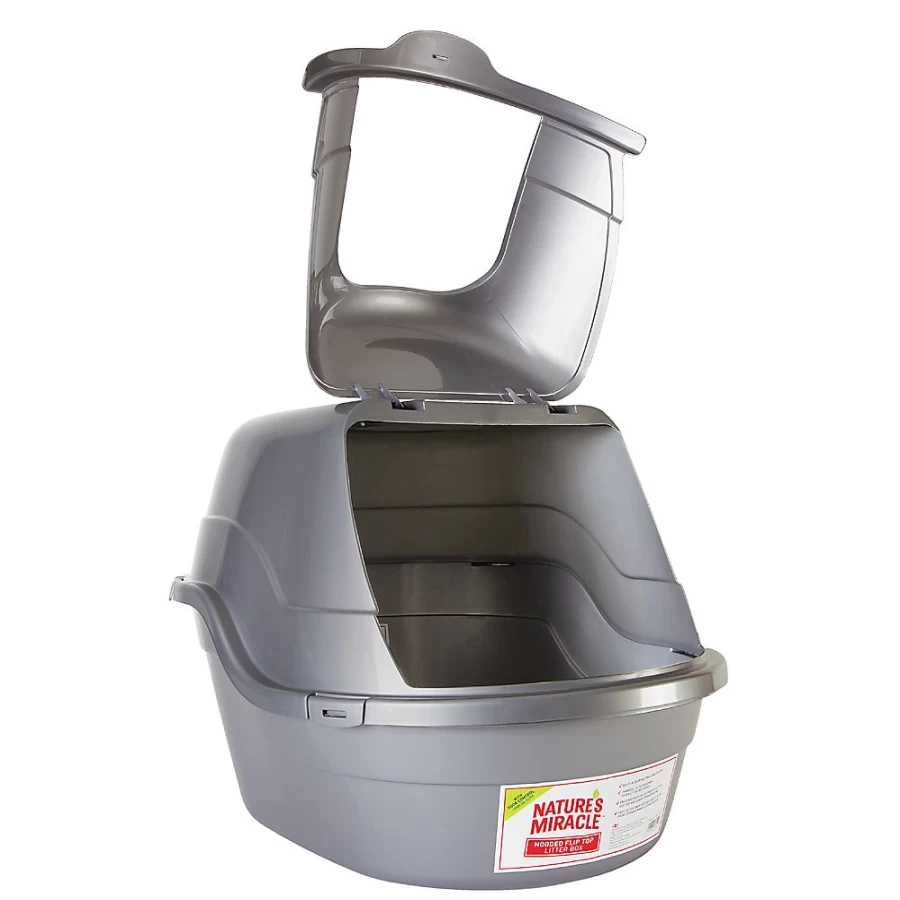 PetSmart Hooded Cat Litter Box - Nature's Miracle Odor Control Covered Litter Pan for Cats