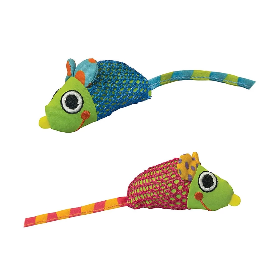 PetSmart Catnip-Infused Chew Mice Toy for Cats - Petstages Interactive Play