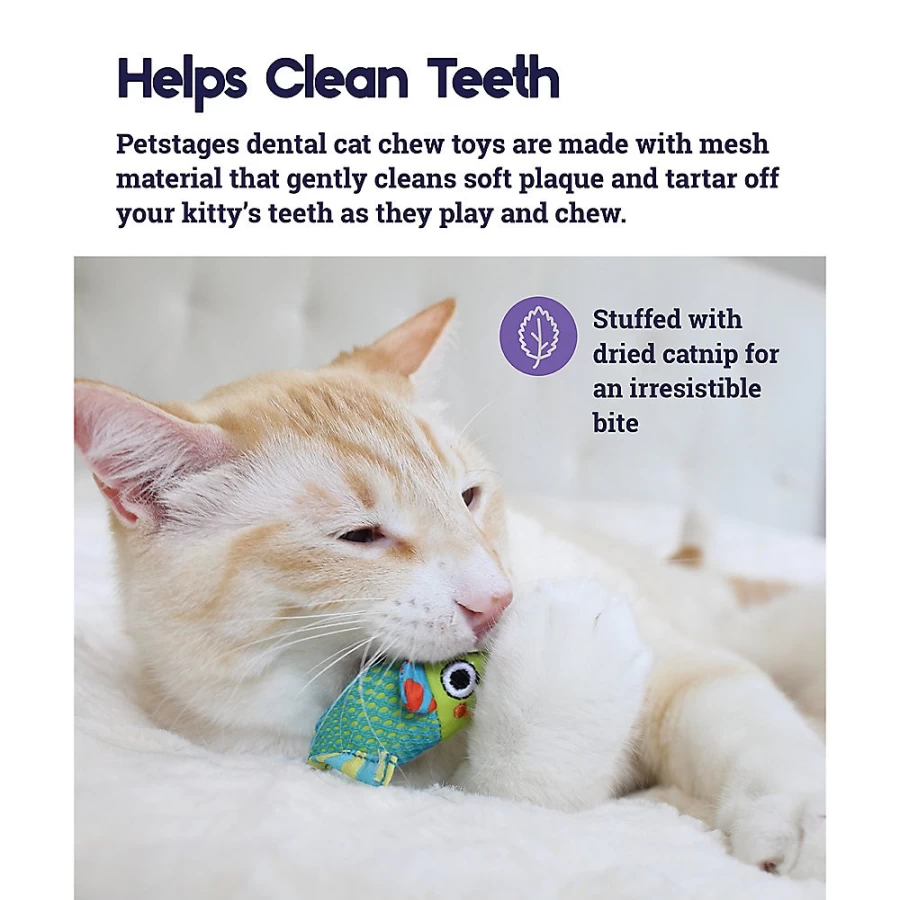 PetSmart Catnip-Infused Chew Mice Toy for Cats - Petstages Interactive Play