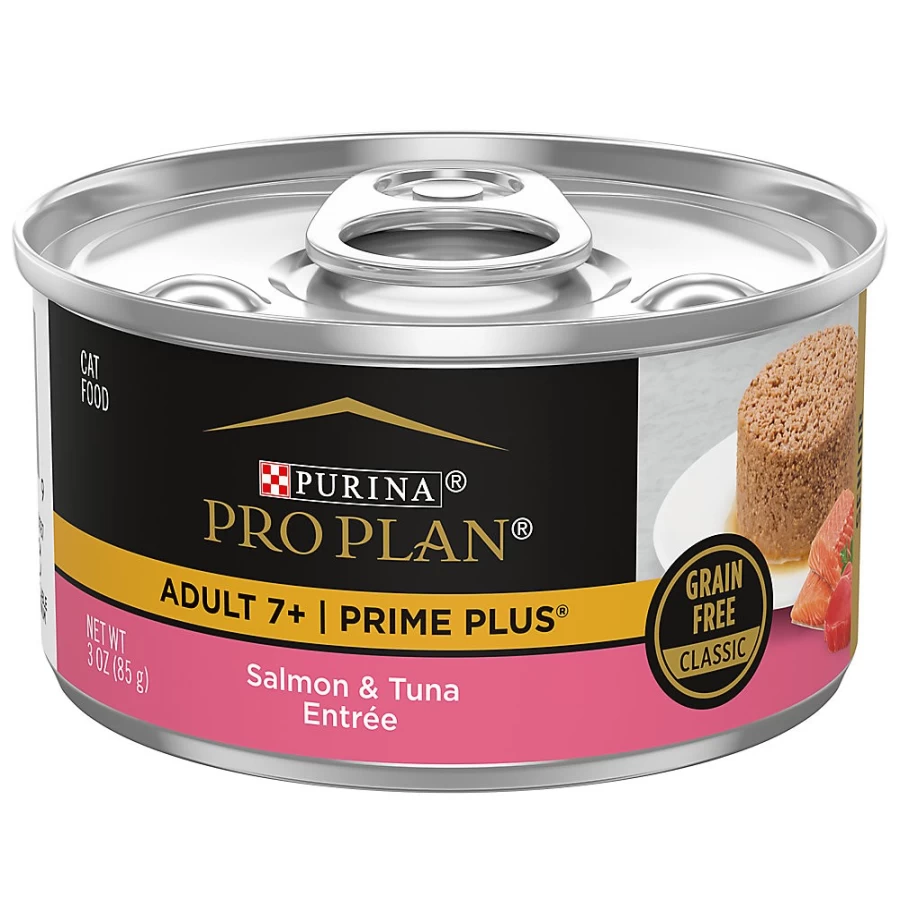 Purina Pro Plan Prime Plus Senior Grain Free Wet Cat Food with Vitamins - 3 Oz Can | PetSmart