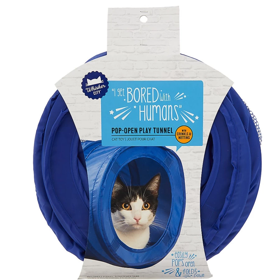 PetSmart Whisker City Cat Play Tunnel - Pop-Up Hideaway Toy for Cats