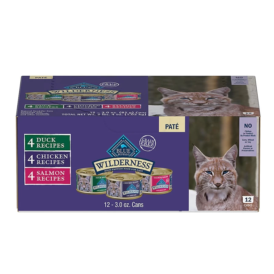 PetSmart Blue Buffalo Wilderness Grain-Free Wet Cat Food for All Life Stages, 36oz Can