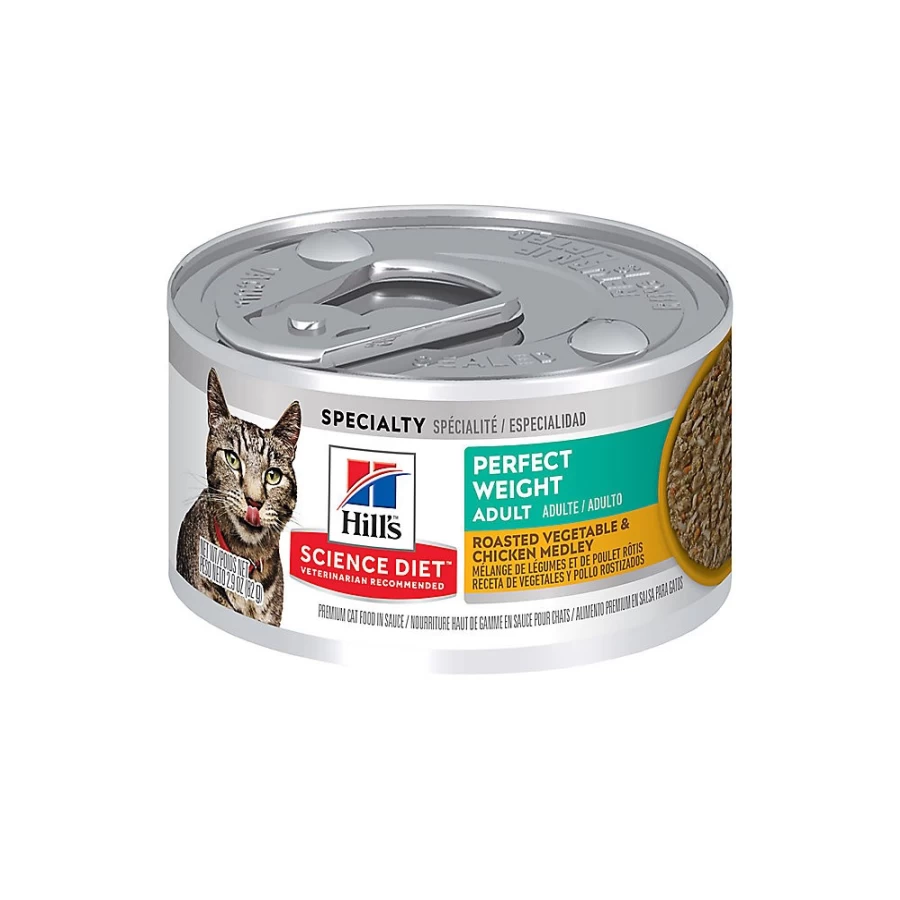 PetSmart Hill's Science Diet Perfect Weight Adult Dry Cat Food - Roasted Vegetable & Chicken Medley for Weight Management