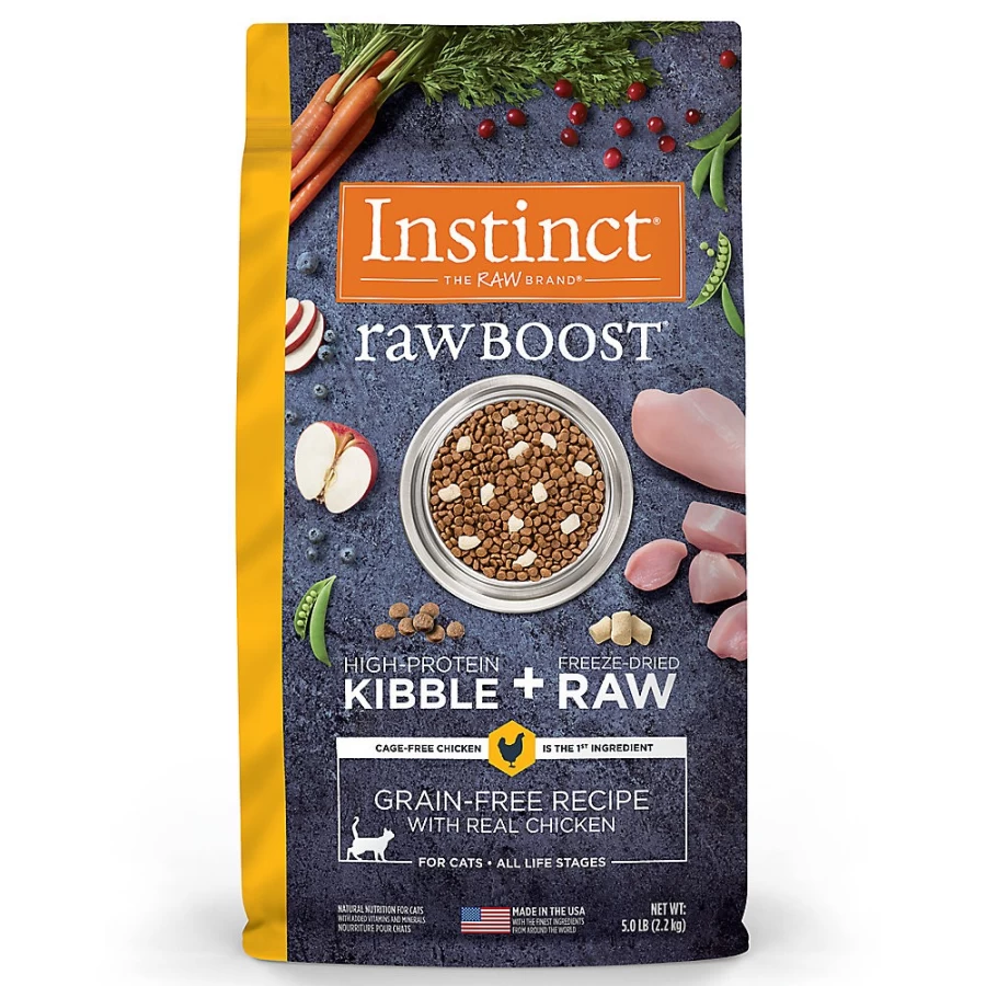 PetSmart Instinct Raw Boost Grain-Free Cat Food with Freeze-Dried Chicken - Natural High-Protein Recipe