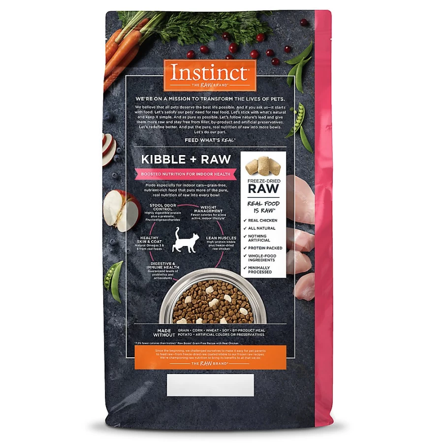 Instinct Raw Boost Indoor Health Chicken Recipe Dry Cat Food for All Life Stages | PetSmart