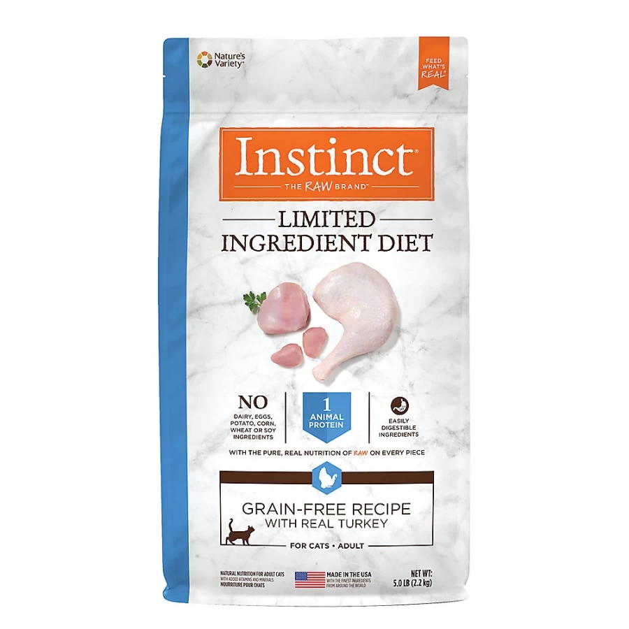 PetSmart Instinct Grain Free Limited Ingredient Cat Food - Natural Turkey Recipe for Adult Cats