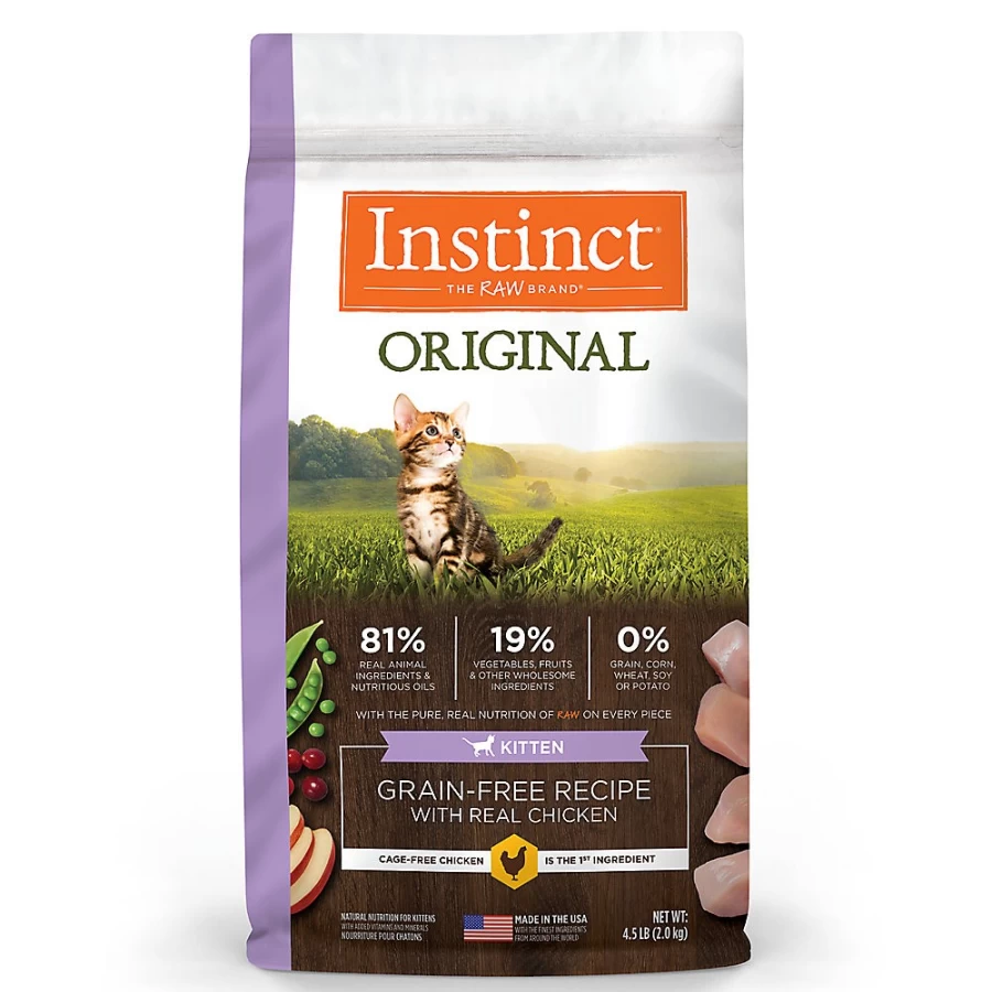 PetSmart Instinct Original Grain-Free Chicken Recipe Natural Kitten Food for Optimal Growth