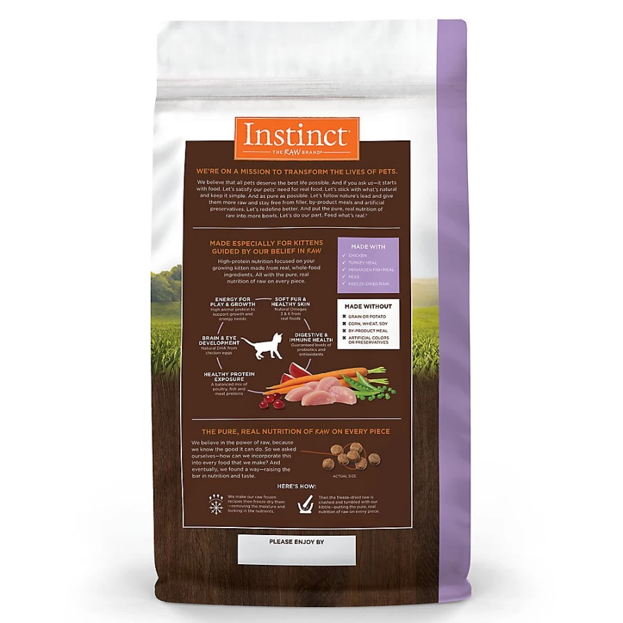 PetSmart Instinct Original Grain Free Kitten Food with Real Chicken - Natural High Protein Recipe