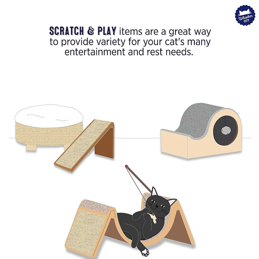 PetSmart Whisker City Stretch 'n Scratch Cat Scratching Ramp for Indoor Cats