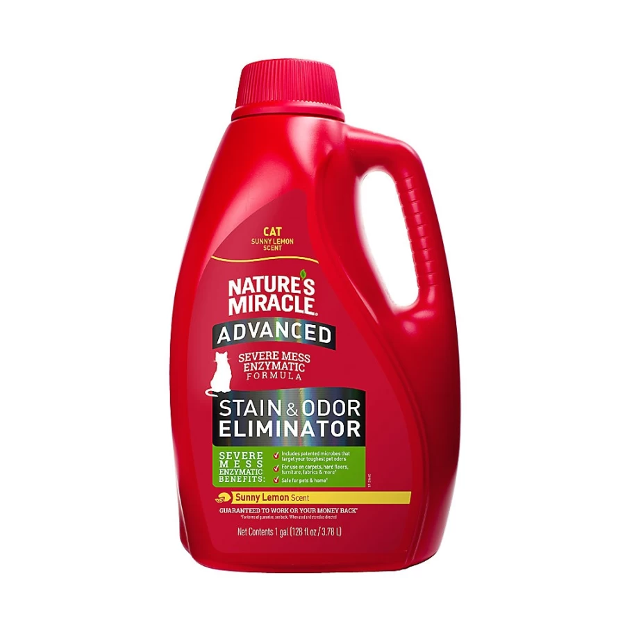 PetSmart Nature's Miracle Advanced Stain & Odor Remover for Cats - Sunny Lemon Scent