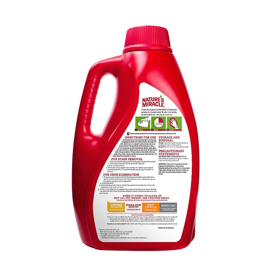 PetSmart Nature's Miracle Advanced Stain & Odor Remover for Cats - Sunny Lemon Scent