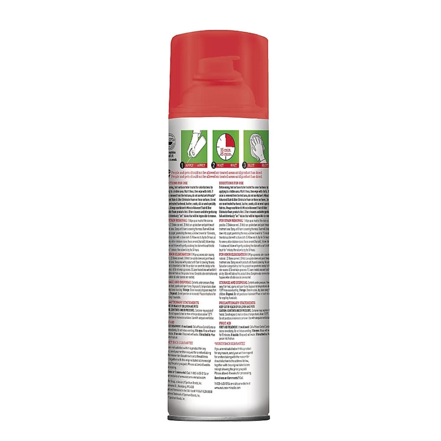 PetSmart Nature's Miracle Advanced Stain & Odor Remover Foam for Cats