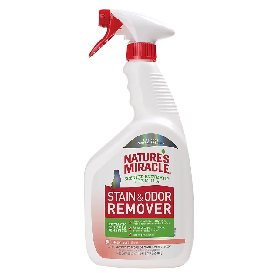 PetSmart Nature's Miracle Just for Cats Stain & Odor Remover - Melon Scented Formula for Freshness