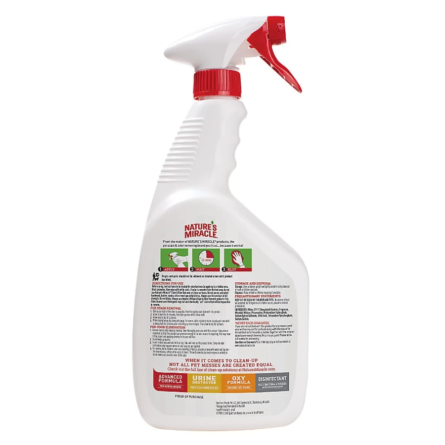 PetSmart Nature's Miracle Just for Cats Stain & Odor Remover - Melon Scented Formula for Freshness