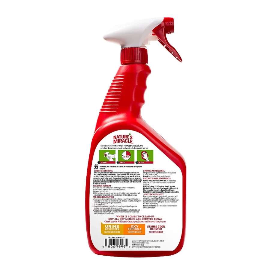 PetSmart Nature's Miracle Advanced Stain & Odor Remover for Cats - Sunny Lemon Scent