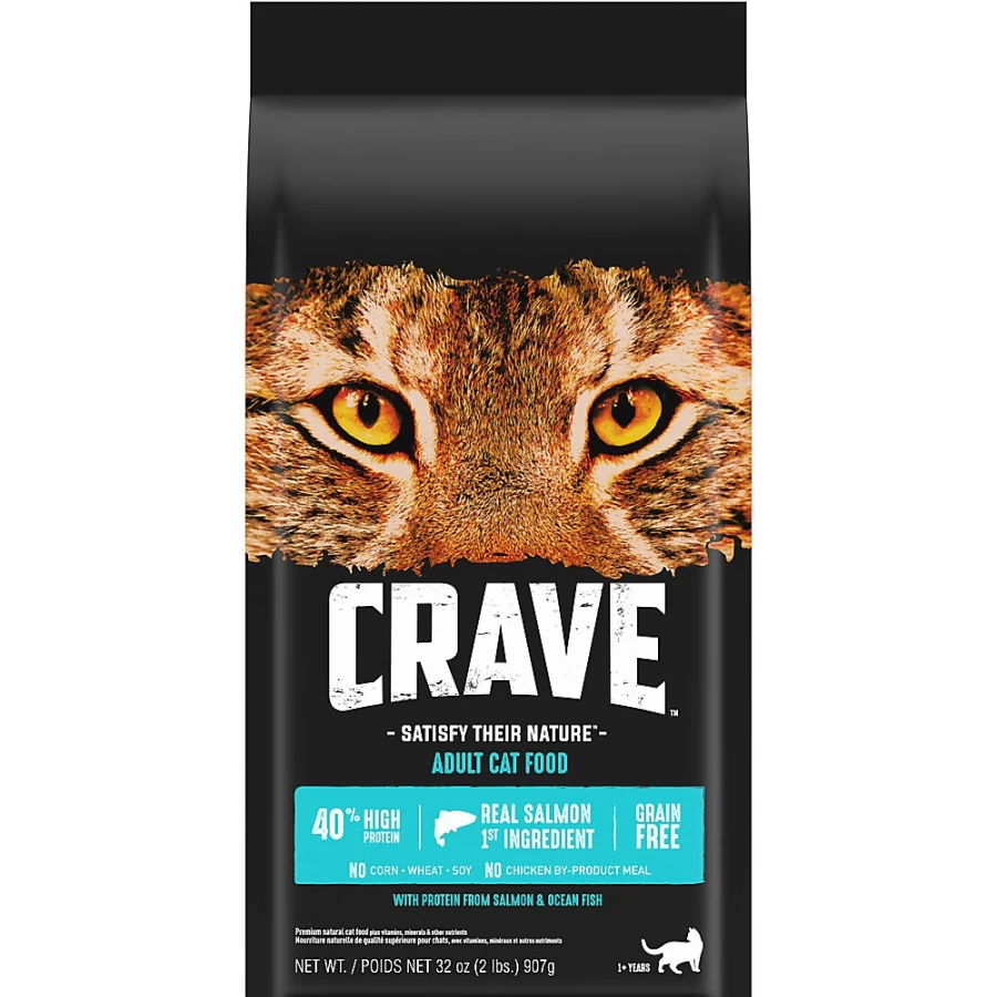 PetSmart Crave™ Grain-Free High Protein Dry Cat Food with Salmon & Ocean Whitefish for Adult Cats