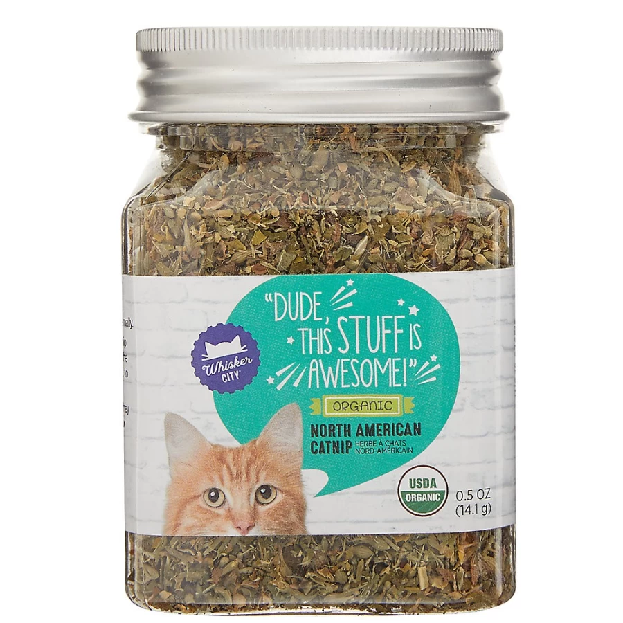 PetSmart Whisker City 100% Organic Catnip for Cats - Natural Cat Toy & Treat