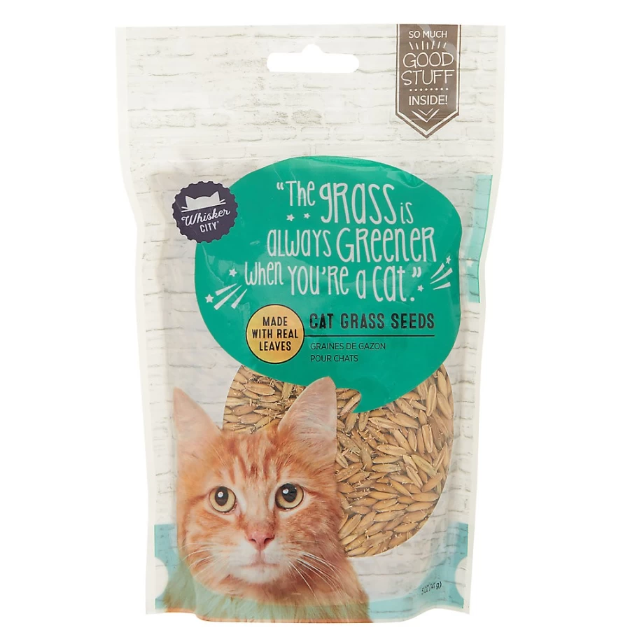 PetSmart Whisker City Organic Cat Grass Seeds for Indoor Cats - Grow Your Own Healthy Pet Grass Kit