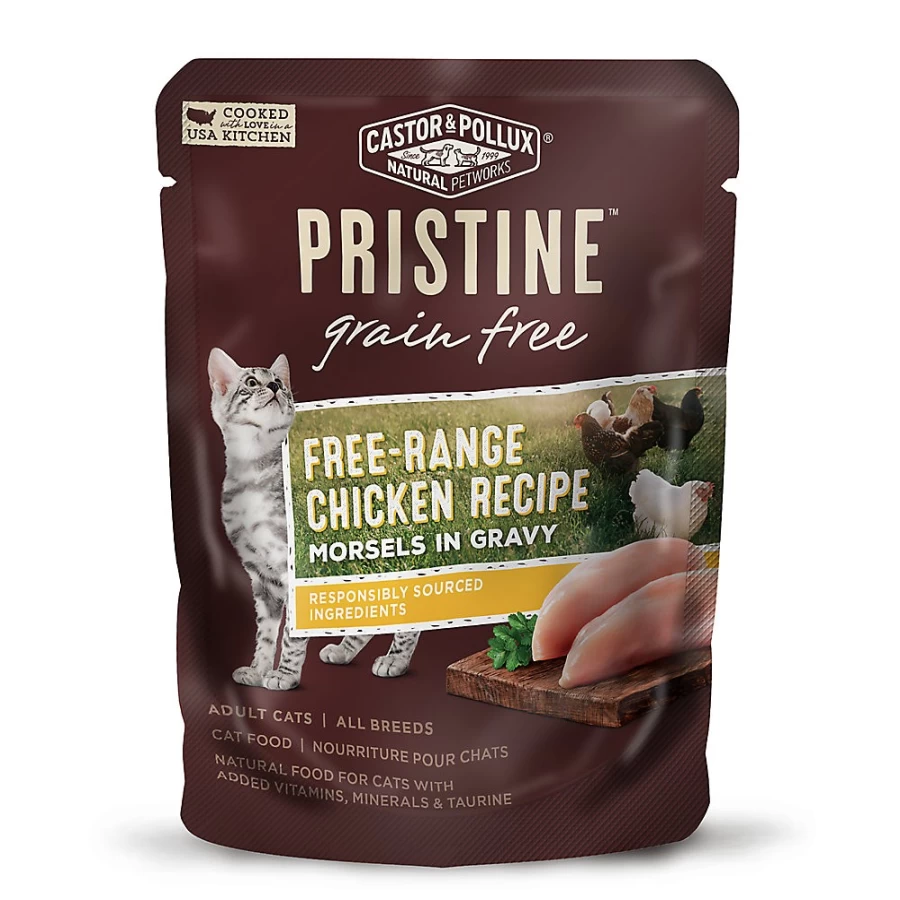 PetSmart Castor & Pollux Pristine Grain-Free Wet Cat Food for Adults - 3 Oz. Can, No Corn, Natural Ingredients