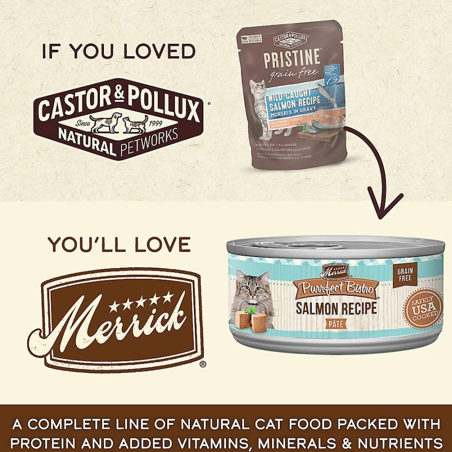 PetSmart Castor & Pollux Pristine Grain-Free Wet Cat Food for Adults - 3 Oz Can, No Corn, Natural Ingredients