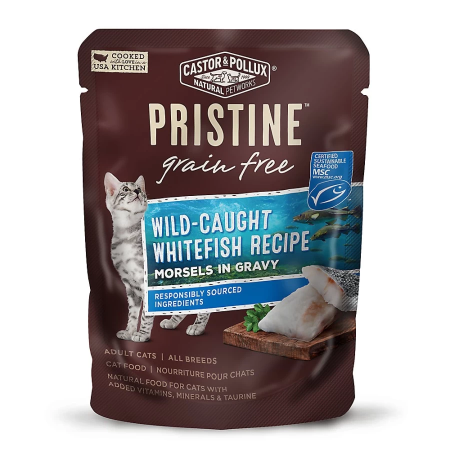 PetSmart CastorPollux Pristine Grain-Free Wet Cat Food for Adults - 3 Oz. Can, No Corn, Natural Ingredients