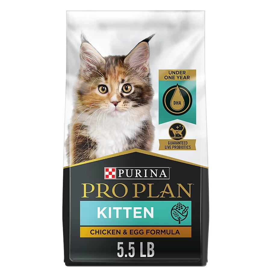Purina Pro Plan Grain Free Kitten Dry Cat Food - Chicken & Egg Recipe, Corn Free Formula | PetSmart