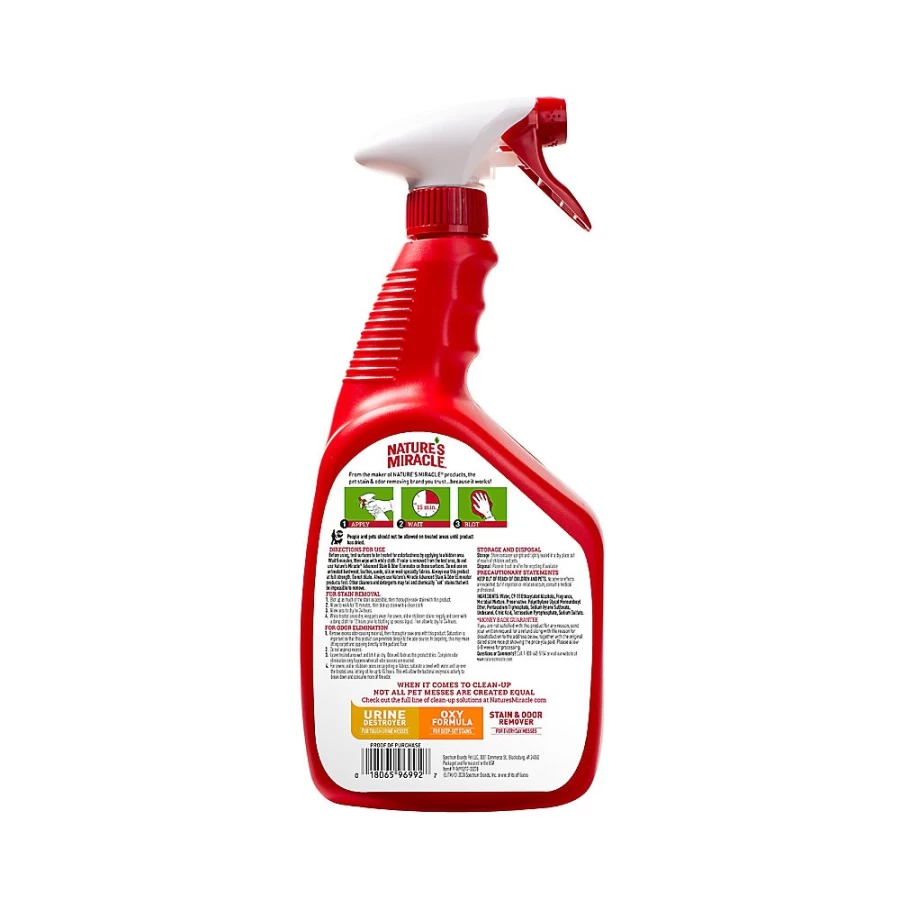 PetSmart Nature's Miracle Advanced Stain & Odor Remover for Cats - Eliminates Tough Messes