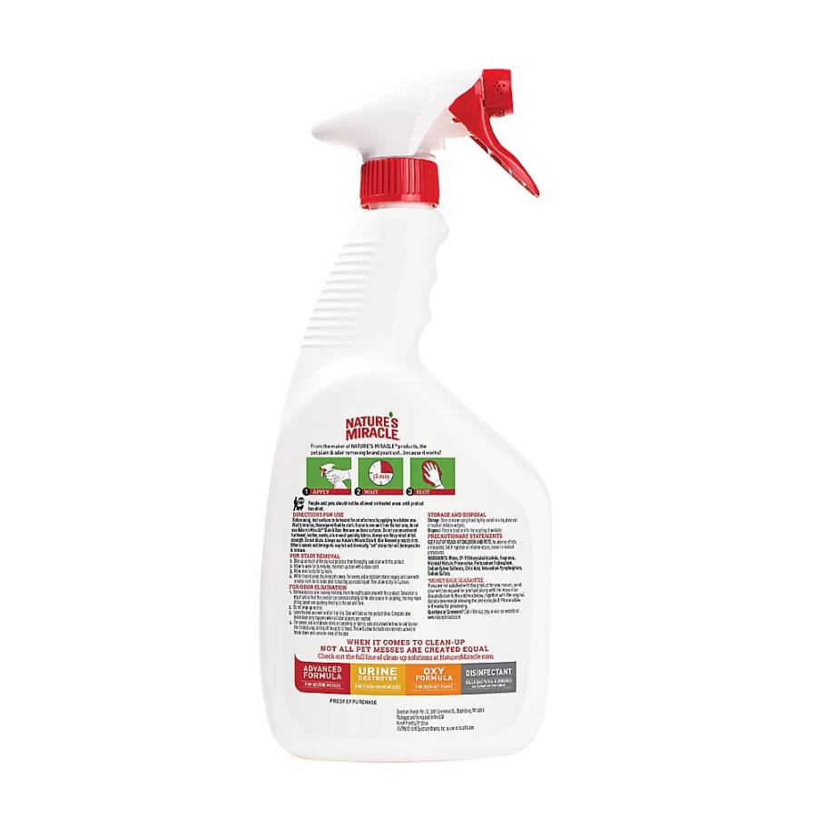 PetSmart Nature's Miracle Just for Cats Stain & Odor Remover - Eliminate Stubborn Pet Stains & Smells