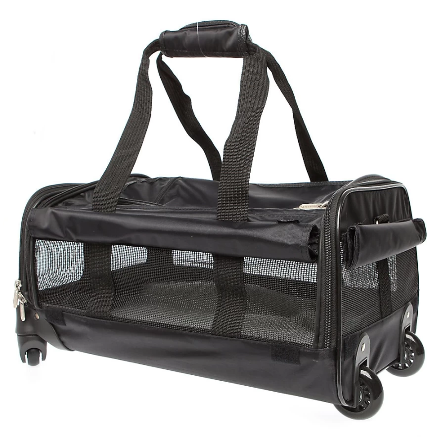 PetSmart Sherpa Soft-Sided Pet Carrier with Wheels - Ultimate Travel Convenience for Pets